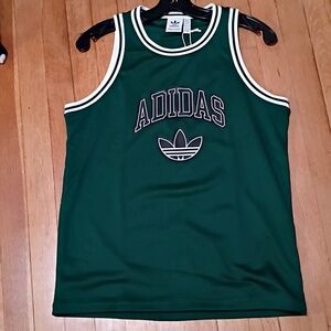 Adidas Green Tank Top Jersey Boys Size Large New Nwt
